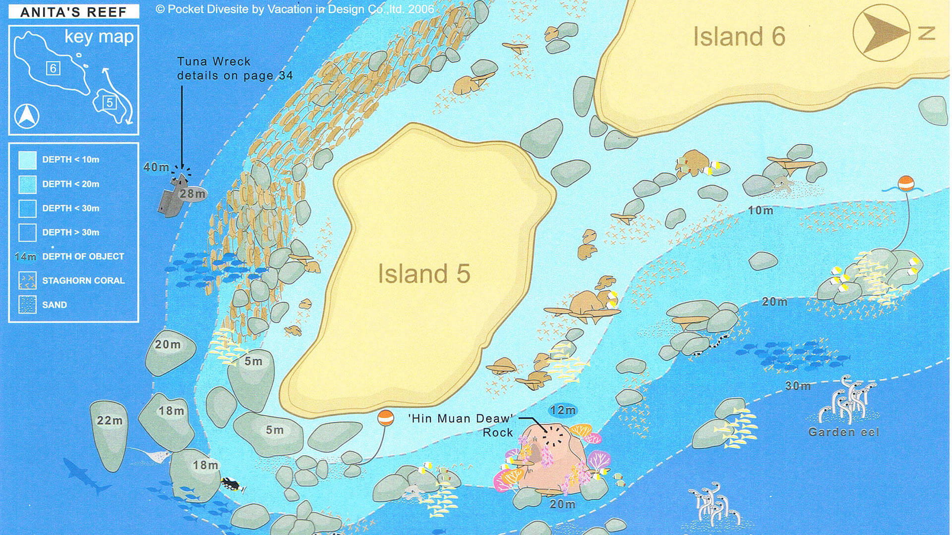 Similan Island Dive Site Map Similan Island Dive Site Map