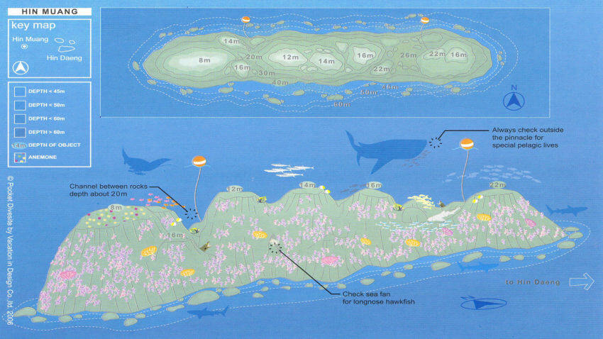 Hin Muang Divesite Map