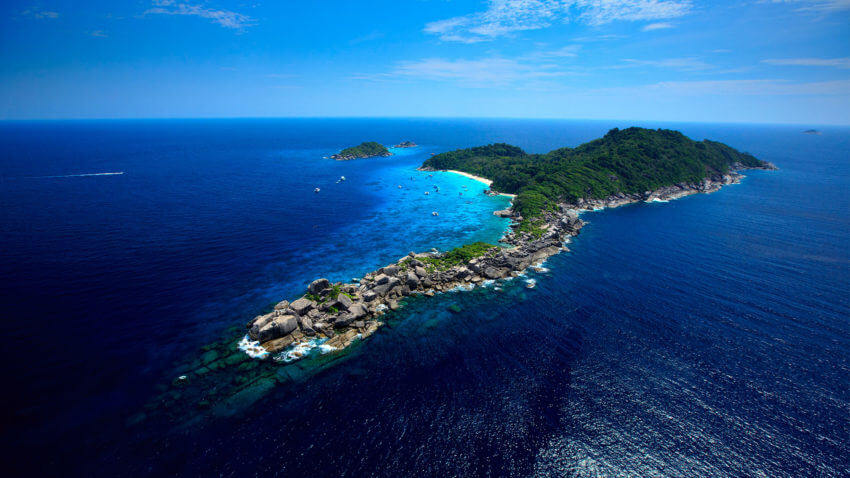 Similan Island from the air