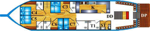 Andaman Tritan Main Deck Plan