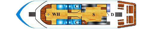 Andaman Tritan Upper Deck Plan