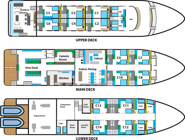 Blue Manta Liveaboard Boat Plans