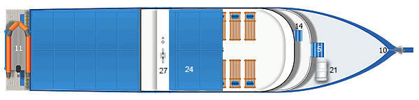 Dolphin Queen Liveaboard Sun Deck Plan