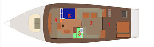 Giamani Liveaboard Upper Deck Layout