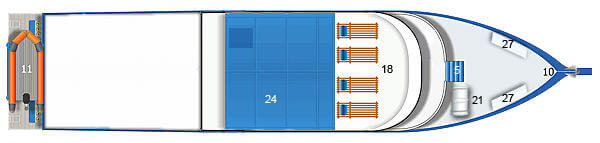 Similan Explorer Liveaboard Sun Deck Plan