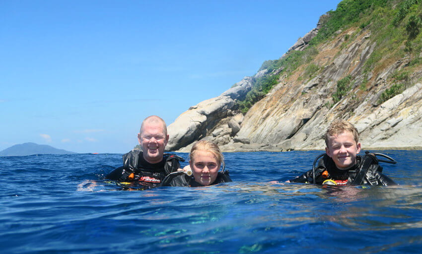 Student Divers at Racha Yai Island