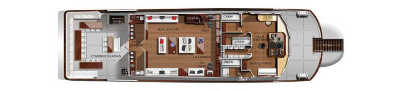 Sawasdee Fasai Liveaboard Upper Deck Plan