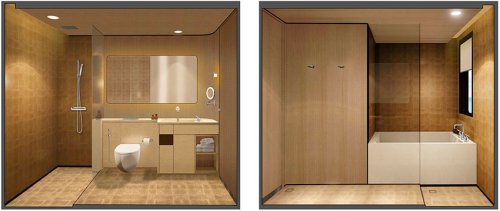 Premium Cabin - Bathroom with Bathtub