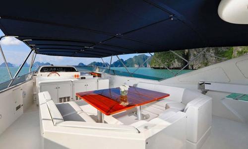 Falcon Superyacht Charter Phuket Fly Bridge