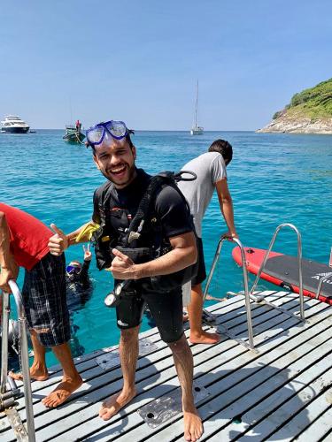 Happy Diver in Phuket Thailand